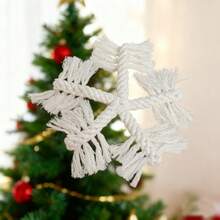 Durable Cotton Rope Chew Toys For Dogs - Christmas Series: Durable, Suitable For Teething, Interactive And Can Relieve Boredom For Pets