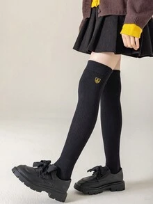 1双儿童加厚过膝袜，校园风长筒袜，返校必备，大童学生袜，秋冬季