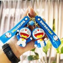 1pc Cute Keychain, Cute Dingdang Cat PVC Doll Bag Pendant, Car Keychain Gift, Cute Decoration, Birthday Gift, Commemorative Souvenir, Perfect Small Gift For Fans, Family And Friends, Valentine's Day Gift, New Year's Gift, Valentine's Day Gift, Easter Gift - Multicolor - View 1