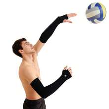 1 pereche mâneci de volei, mâneci de compresie pentru sport pentru bărbați și femei, mânecă atletică unisex