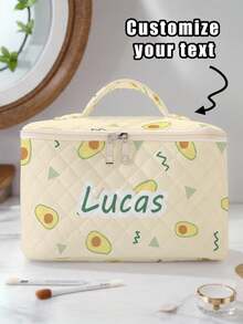 Customized Makeup Organizer Bag, Multifunctional Handbag - Portable Zipper Toiletry Bag, Suitable For Girls And Women's Cosmetics And Travel Essentials Zipper Makeup Bag, Back To School, School Supplies, Shopping Back To School Discount - Multicolor - View 9