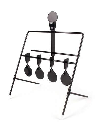 1个全新5头风铃金属靶，软弹射击靶，自动复位靶，室内/室外射击比赛