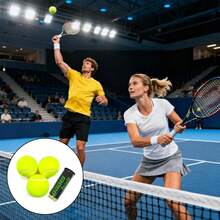 1 Can Of 3pcs Cricket Balls, Made Of Synthetic Fiber + Rubber, Standard Size Suitable For Daily Cricket Training And Matches, Moderate Elasticity Adult Training Equipment, Individually Packaged