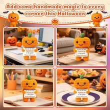 1 Búp bê nhồi bông hình quả bí ngô đan kèm lời động viên có thể dùng làm quà tặng nhỏ cho bạn bè và gia đình. Thiết kế quà tặng búp bê nhồi bông đáng yêu và lời động viên thật ấm áp và ngọt ngào! - Nhiều màu - Xem 7