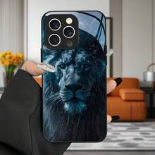 Funda de teléfono de vidrio templado para Apple  16 15 Pro Max 14 Plus 13 12 11 ProMax, de alta gama, ultrafina, cristalina, para hombres y mujeres, con estampado de pareja genial y lindo - VL0203 - Colores mixtos - Ver 4
