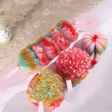 Shower Ball To Prevent Splash, Soft PE Material, Pearl Lining, Bubble Bath Towel, Shower Ball, Shower Mist - Multicolor - View 1