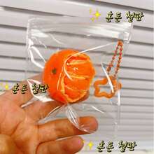 Realistic Orange Fruit Squeeze - Soft, Slow-Bouncing Relax Gadget With Durable TPR Material, Portable Travel-Friendly Design For Desk, Bedroom, Office - Unique Gift For Birthdays, , Valentine'S Day, , Desk Accessory - Multicolor - View 7