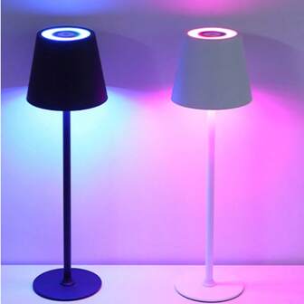 Sladdlös LED-skrivbordslampa, USB-laddningsbar, kreativ bärbar RGB-bordslampa med flera ljusfärger, pekskärm, dimbar, laddningsbart batteri, modern designlampa för heminredning, sovrum, arbetsrum, kontorsbelysning