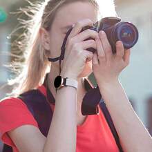 20mm Breathable Woven Strap, Suitable For Sams Ung Galaxy Watch 6/5/4 40mm 44mm/Watch 5 Pro 45mm/Watch 6/4 Classic 43mm 47mm 42mm 46mm/Active 2/Active/Watch 3 41mm/Hua Wei Watch GT3/Huami Amazfit GTS 3/Garmin Elastic And Stylish Sports Strap, Solid Color Replacement Strap, Perfect For Outdoor Sports And Daily Wear - 20mm - View 4