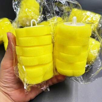 12pcs Heavy Duty Toilet Brush Heads - Replacement Bathroom Cleaning Heads, Compatible With Most Toilet Brush Handles, No Electricity Needed, Bathroom Cleaning Refills For Home And Commercial Use, Toilet Cleaner, Detergent-Free Cleaning, Textured Surface, Sturdy Construction, Household Essentials, Compact Design, Long-Lasting Bristles, Home Cleaning Supplies