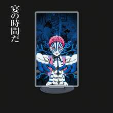 Dem/OnSlayer Anime Merch - Mugen Train/Infinity Castle Acrylic Standees (Akaza/Kyojuro), Mugen Train/Infinity Castle Standees - Akaza & Kyojuro Acrylic Desk Ornaments,Perfect For Gifting & Collecting,Suitable For Anime Fans - Birthday/Christmas Gift,Desk Decoration/Bookcase Display,Collection & Appreciation/Doujin Merch Matching