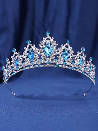 1件优雅水钻巴洛克皇冠，婚礼头饰，派对头冠发饰，女士圣诞礼物，圣诞袜填充物，女士圣诞袜填充物，圣诞礼物，礼物，圣诞袜填充物，女士礼物，礼物，圣诞礼物，成人圣诞袜填充物，成人圣诞袜填充物，发饰，女士配饰，圣诞袜填充物，成人礼发饰，圣诞发饰，女士礼物创意，美容圣诞袜填充物，女士圣诞礼物，准新娘