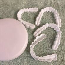 4pcs Reusable Teeth Whitening Strips, Unisex, Natural Looking, Comfortable Fit Dental Veneers - White - View 5