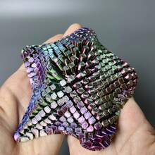 Multi-Joint Movable Starfish Model, Soft Body, 3D Craft, Year Of The Snake Gift, Easter Gift, Easter, Eggs, Craft Display, Desktop Figurine, Random Rainbow And Candy Colors - 藍色和綠色 - 查看 11