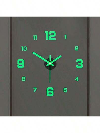 1pc Nordic Silent Self Adhesive Acrylic Wand Clock, 40cm/50cm/80cm/100cm, DIY Digital Sticker Luminous, Perfect Battery Powered (Battery Not Included), Living Room, Bedroom, Kitchen Home Room view 4