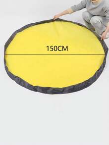 1个装小型二合一儿童玩具收纳篮兼游戏垫，滑动可折叠积木收纳架，创意游戏区，适用于儿童卧室玩具箱，游戏垫可拆卸，经久耐用，易于清洁，男孩女孩游戏室的理想之选。 - 彩色 - 查看 9