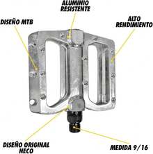 Pedales Aluminio para Bicicleta MTB 9/16 - Pago - Ver 10
