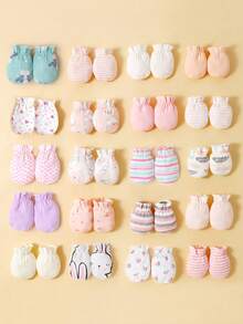 momscare 6pairs Baby Random Pattern Gloves