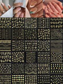 90 miếng dán móng tay 3D phong cách Y2K + 1 nhíp, 4500 miếng dán móng tay 3D tự dính màu trắng hình hoa hồng, hoa cúc, hoa anh đào, dụng cụ làm móng, miếng dán trang trí móng tay. - Nhiều màu - Xem 3