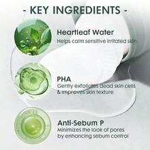 Almofadas de Limpeza Facial de Algodão Suavemente Esfoliantes Toner Heartleaf 77. Hidratante Cuidado de Pele Coreano com PHA e Centella. Não Comedogênico, Ideal para Pele Sensível. A sua alternativa perfeita de almofada zero poros para uma experiência de cuidados com a pele impecável. - 160mL - Visão 3