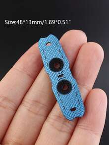 10/20pcs Blue Glossy Slingshot Flat Rubber Bands, Slingshot Ammo Pouch Positioning