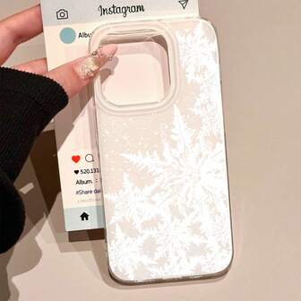 1 pieza Funda de teléfono acrílica creativa con patrón personalizado, luz blanca, resistente a golpes IMD, adecuada para iPhone 16 15 14 13 12 11 Pro Max, funda protectora de Apple, accesorios de teléfono de moda unisex, pintura colorida