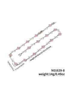 1 chiếc vòng cổ hình hoa và lá sang trọng, vòng cổ thời trang - Nhiều màu - Xem 13