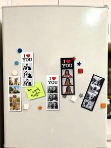 1/3/5pcs Personalized Photo Refrigerator Magnets - 5x14cm, Customized Photo Fridge Magnets Set - Durable Magnetic Backing - Perfect Home Decor Gift, Valentine's Day Gift, Gift For Her, Gift For Him, Gift For Mom, Gift For Friends, Home Decor, Decorations, Personalized Gift, Custom Gift,Kitchen Essentials - Multi-color (simple Style) - View 6