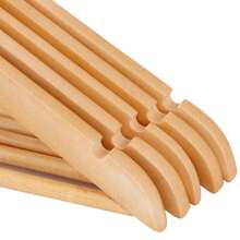 Premium Wooden Hangers 50 Pack Non-Slip Coat Clothes Hangers W/360° Swivel Hook - 預設 - 查看 9