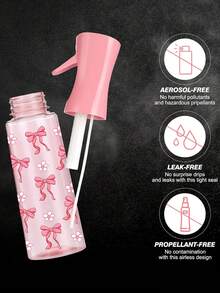 Frasco pulverizador automático contínuo de alta pressão de 200ml/300ml com névoa fina, design de gravata borboleta, recarregável, ideal para viagens. Ferramenta profissional para estilização de cabelo, acessório para produtos de cuidados capilares, item essencial para salões de beleza e viagens. Frasco pulverizador multiuso.