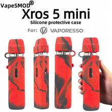 Vape SMOD New XROS 5 MINI Protective Case Suitable For Vaporesso Xros 5 Mini, Anti-Slip, Anti-Drop Integrated Protective Shell, Soft Silicone Case With Textured Design - Multicolor - View 6