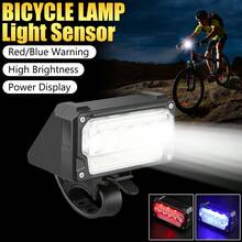 Intelligent Sensor Bicycle Light, Auto Brightness Adjustment, Long Battery Life, Easy Installation, Front & Rear Dual Lights - Multicolor - View 1