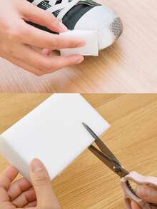 2/3/4/6/12/24pcs Disposable Sneaker Cleaning Sponge Pads, Magic Eraser For Shoes, Portable Wet Wipe For Shoe Cleaning And Care (Needs To Be Soaked In Water Before Use)