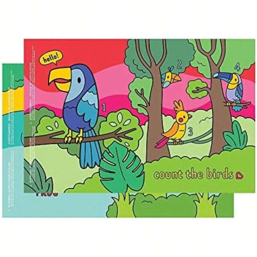 Munchkin® Story Mat™, manteles individuales desechables sin para niños, paquete de 18, 2 diseños(default) - Multicolor - Ver 1