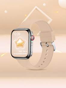 Women's And Men's Fashion Sporty Soft Comfortable Breathable Monochrome Solid Silicone Bowknot Watch Band For Apple Watch 38mm 40mm 41mm 45mm 44mm 42mm 46mm 49mm, Universal Casual Wristband, Bracelet, Party Valentine's Day New Year Festival Gift, Compatible With Apple Watch Ultra Series 10/9/8/7/6/5/SE/4/3/2/1 Replacement Strap Accessory
