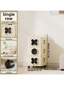 Drawer Cabinet With Wheel,3/4/5-Tier Sturdy Foldable Plastic Drawer Organizer Storage Cabinet - Easy-To-Install Rolling Cart Closet & Makeup Organizer With Smooth Drawers, Space-Saving Easy-Clean Room Decor For Bedroom Kitchen Kids Room Bathroom Entryway Office And More - Nhiều màu - Xem 13