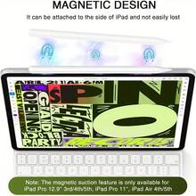 Active Stylus Pen Compatible With Ipad 2018-2024 Models - Palm Rejection, Magnetic Attachment Compatible With IPad Air/Pro/Mini, High Precision Capacitive Pencil With Lithium Polymer Rechargeable Battery,Stylus Pen Compatible With Apple IPad / IPad Pro / Air / Mini 2018-2023, A Substitute Compatible With Apple Pencil, With Tilt Bold Function Gifts For Mother, Family, Friends, Kids, Birthday, Holiday - Multicolor - View 3