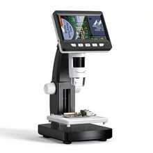 Microscopio Digital 1000X con 8 LED, Renderizado de Disparo Real, Microscopio Electrónico Biológico de Computadora en Blanco y Negro, Microscopio con Pantalla, Microscopio de Monedas, Investigación Científica, Óptica de Precisión, Profesionales Educativos, Técnicos de Laboratorio - Multicolor - Ver 11