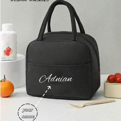 1 túi đựng cơm hộp bento in tên theo yêu cầu, túi đựng cơm trưa dung tích lớn cá nhân hóa, túi đựng cơm trưa dã ngoại dày dặn bằng giấy bạc cho học sinh, túi xách tay đựng gạo, túi cách nhiệt, túi đựng cơm trưa, túi bento dã ngoại, túi đựng cơm trưa dày dặn, túi đựng cơm trưa cho học sinh, túi bento, túi đựng đồ, túi xách tay, túi cách nhiệt, dành cho học sinh, người mới bắt đầu và nhân viên văn phòng. Thích hợp cho văn phòng, trường đại học, công việc, kinh doanh, đi lại, hoạt động ngoài trời, du lịch và dã ngoại, phong cách mùa thu, túi sắp xếp tủ quần áo, vật dụng cần thiết khi đi du lịch.
