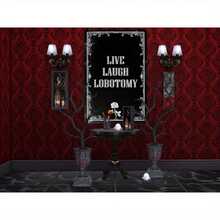 2D Flat Metal Decorative Signs & Plaques, Live Laugh Lobotomy Sign Gothic Wall Decor - Unique Home Decor For Living Room, Bathroom, And Goth Bedroom | Dark Academia And Grunge Room Decor, 8 X 12 Inch - 彩色 - 查看 3