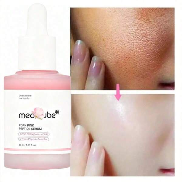Pink Peptide Collagen Essence - Fades Forehead Fine Lines, Repairs & Tightens, Nourishes & Brightens, Collagen Anti-Aging Serum