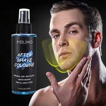 MELAO 男士须后水，5.07 液盎司 - 清爽焕活须后膏，保湿面部护理，适合所有肤质，舒缓香氛