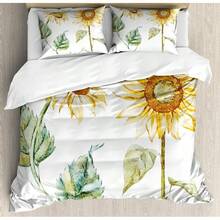 Winter Duvet Cover Set, Merry Theme Delicate Snowflakes, Vintage Holiday Pattern, 3 Piece Bedding Set With 2 Pillow Shams, Size, Teal White - Yellow Green Yellow - View 10