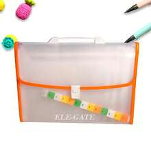 Folder Plástico Repelente al Aguas Tipo Maletín con 12 Separadores, organizador documentos impermeable, carpeta archivadora multifuncional, folder con divisiones oficina, material escolar profesional - Verde - Ver 2