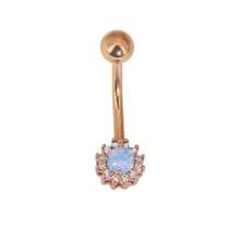 1 chiếc khuyên rốn lấp lánh bằng thép không gỉ 316L 1.6x11mm đính đá Rhinestone nguyên khối bán buôn - Móng rốn (1 cái) - Xem 16