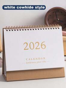 Minimalist Desktop Calendar, Suitable For Office Desk, Vertical Flip-Page Desktop Calendar For Planning, Scheduling And Daily Routine, Available In Multiple Colors, Can Be Used As Decor Or Christmas Gift - Multicolor - View 17
