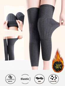 羊绒护膝护腿套，保暖防寒 - 加厚保暖内衬，防滑，适合关节炎和慢性膝关节疼痛患者，关节保暖，1双装 - 彩色 - 查看 4