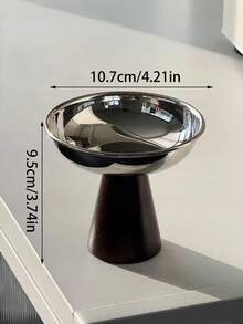 一套甜点盘、蔬菜碗、不锈钢冰淇淋杯、托盘、下午茶布丁杯、可爱餐盘、托盘、烛台 - 銀色 - 查看 14