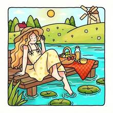 [NEW Girl Moment Coloring Book] 1pc Original Coloring Book , 22 Pages Single-Sided Printing, Clear Lines And Exquisite Patterns, Ideal For Relaxation | Perfect Gift For New Year, Valentine's Day, Christmas, Birthdays, School Holidays, Perfect For Adults & Teens & Child - Multicolor - View 4