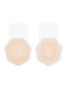 1/2 对低过敏性可重复使用乳贴 - 女士强力粘合硅胶乳贴，防水且提升挺括度，衣服下隐形